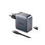 Зарядное устройство Vention 3xUSB-C PD100W + 1xUSB QC3.0 30W GaN + cable USB-C to USB-C 1.0m gray (TZ-FETH0-EU) - уменьшенное изображение 2