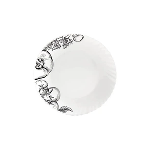 Тарілка Vittora Овочевий Етюд хвиляста Біла обідня 22 см (V-220Bvs) зображення 1