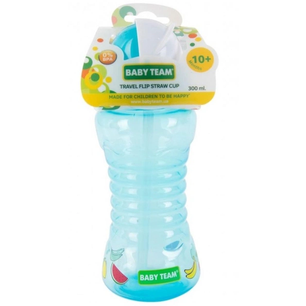 Поїльник-непроливайка Baby Team 300 мл блакитний (5005_блакитний) - picture 3