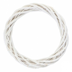 Різдвяний вінок YES! Fun ротанговий білий 30 см (974267) picture 1