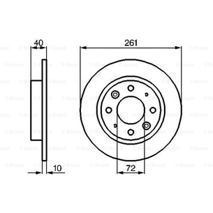 Гальмівний диск Bosch 0 986 479 018 зображення 1