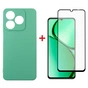 Чохол до мобільного телефона Dengos Realme C63 Soft + glass Mint (DG-KM-106) - зменшене зображення 1