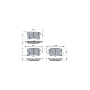 Гальмівні колодки Bosch 0 986 424 839 зображення 1