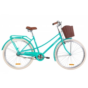 Велосипед Дорожник 28" COMFORT FEMALE рама-19,5" St 2020 бірюзовий, багажник + кошик (OPS-D-28-163) зображення 1