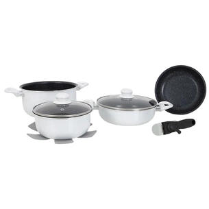 Набір посуду Gimex Cookware Set induction 7 предметів White (6977221) зображення 1