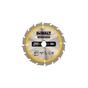 Диск пильний DeWALT CONSTRUCTION 165 х 20 мм, 16z (ATB), 20 градусів (DT1948) - зменшене зображення 1