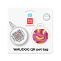 Адресник для тварин WAUDOG Smart ID з QR паспортом "Банани на рожевому", коло 25 мм (225-4055) - уменьшенное изображение 5