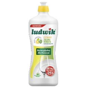 Засіб для ручного миття посуду Ludwik Цитрус та зелений чай 900 г (5900498028386) зображення 1