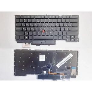 Клавіатура ноутбука Lenovo ThinkPad X1 Carbon Gen5 (2017) черная с ТП с подсв UA (A46124) зображення 1