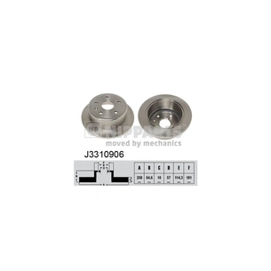 Гальмівний диск Nipparts J3310906 зображення 1