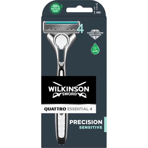 Бритва Wilkinson Sword Quattro Titanium Sensitive (4027800205707) - изображение 1