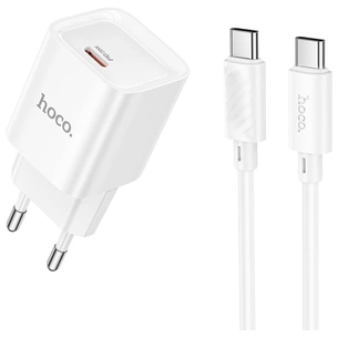 Зарядний пристрій HOCO C146A Charm USB-C PD20W + cable USB-C to USB-C White (6942007630269) зображення 1