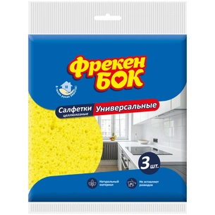 Серветки для прибирання Фрекен БОК целюлозні універсальні 3 шт. (4820048483124) зображення 1