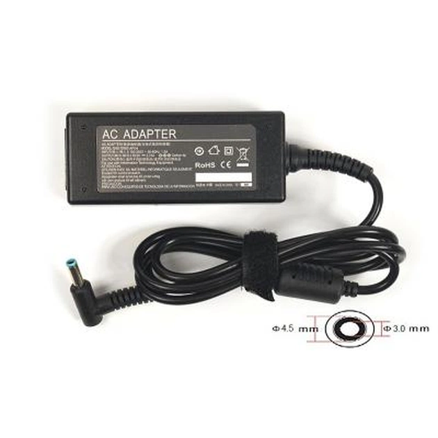 Блок питания к ноутбуку PowerPlant HP 220V, 19.5V 45W 2.31A (4.5*3.0) (HP45G4530) - изображение 1