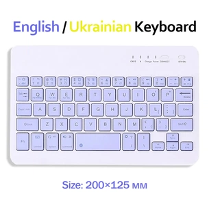 Клавіатура BeCover Bluetooth UA Purple (713409) зображення 1