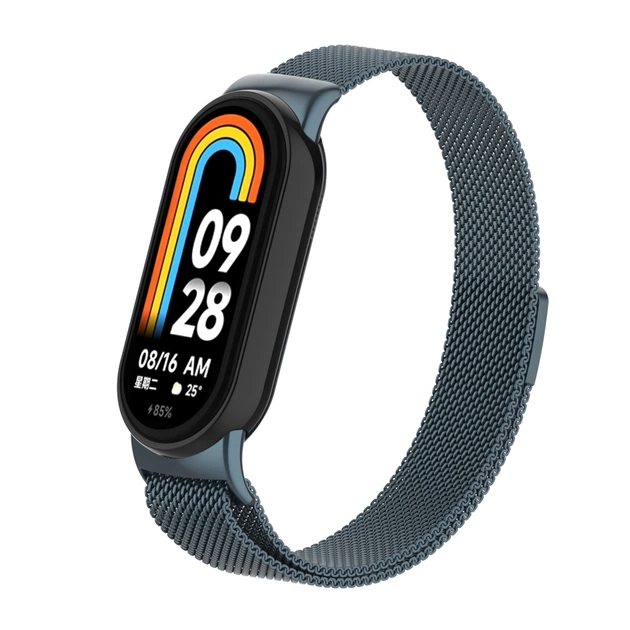 Ремінець до фітнес браслета Armorstandart Milanese Magnetic для Xiaomi Smart Band 10/9/8 Titanium Grey (ARM86893) - зображення 1