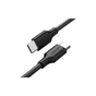 Дата кабель USB 2.0 AM to Lightning + Micro 5P + USB-C black HOCO (6942007608794) - зменшене зображення 1