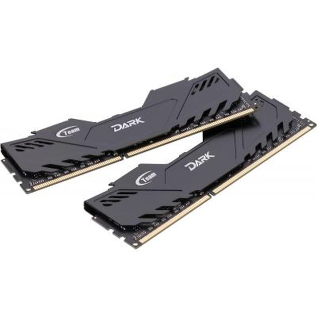 Модуль пам'яті для комп'ютера DDR3 16GB (2x8GB) 1600 MHz Dark Black Team (TDKED316G1600HC9DC01) - изображение 1