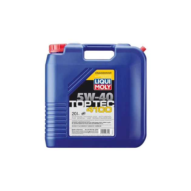 Моторное масло Liqui Moly Top Tec 4100 SAE 5W-40 20л. (3702) - изображение 1