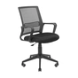 Офісне крісло Richman Джина Пластик Піастра Сітка чорна + сіра (ADD0003118) - зменшене зображення 1