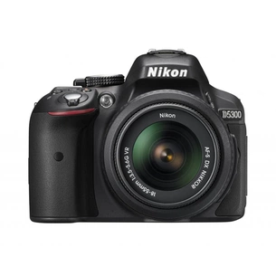 Цифровий фотоапарат Nikon D5300 18-140 black kit (VBA370KV02/VBA370K002) зображення 1
