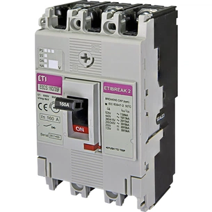 Автоматичний вимикач ETI EB2S 160/3SF 160A 3p (25 kA) (4671837) зображення 1