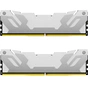 Модуль пам'яті для комп'ютера DDR5 32GB (2x16GB) 7600 MHz Renegade White XMP Kingston Fury (ex.HyperX) (KF576C38RWK2-32) - зменшене зображення 2
