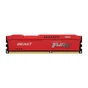 Модуль пам'яті для комп'ютера DDR3 16GB (2x8GB) 1600 MHz Fury Beast Red Kingston Fury (ex.HyperX) (KF316C10BRK2/16) - зменшене зображення 2