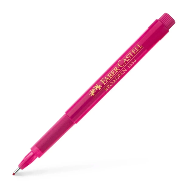Лайнер Faber-Castell BROADPEN 1554 розовый, 0,8мм (25786) - изображение 1