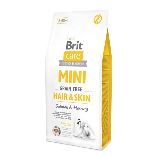 Сухой корм для собак Brit Care GF Mini Hair & Skin 7 кг (8595602520244) - изображение 1