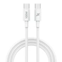Дата кабель USB-C to USB-C 1.0m 100W white Grand-X (CC-100W) - уменьшенное изображение 1