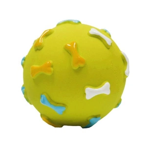 Іграшка для собак MISOKO&CO М'ячик з кісточками зелений 7.6 см (BEITJ00006P-Z) зображення 1