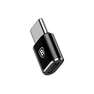 Перехідник Micro USB F To USB-C M Adapter Black Baseus (CAMOTG-01) зображення 1