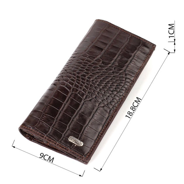 Кошелек Canpellini Из натуральной кожи Коричневый (21907) - изображение 3