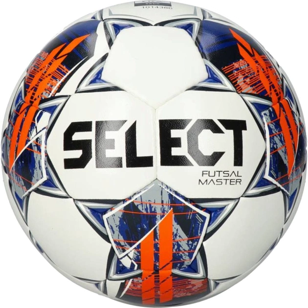М'яч футзальний Select Master v22 біло-помаранчовий Уні 4 (5703543298358) - зображення 1