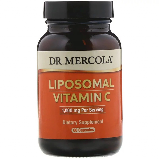 Вітамін Dr. Mercola Вітамін C в ліпосоми, 1000 мг, Liposomal Vitamin C, 60 капсу (MCL-01499) - зображення 1