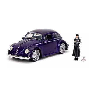 Масштабная модель автомобиля Jada металлическая Венздей Фольксваген Битл с фигуркой Венздей, 1:24 (253255076) изображение 1