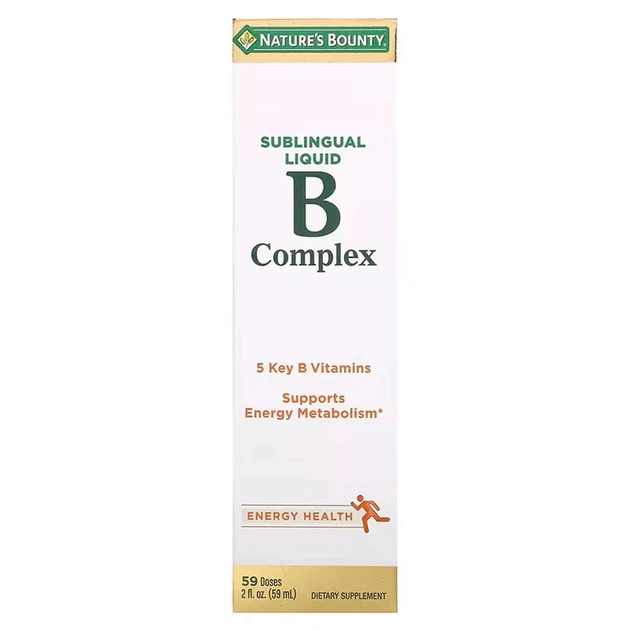 Вітамін Nature's Bounty В-Комплекс, сублінгвальний, B-Complex Sublingual Liquid, 59 мл (2 рід. (NRT-02871) - изображение 1