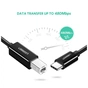 Кабель для принтера USB-C 2.0 to BM 2.0m US241 black Ugreen (50446) - зменшене зображення 4