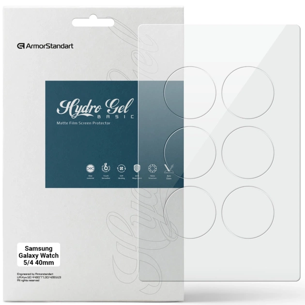 Плівка захисна Armorstandart Matte hydrogel Samsung Galaxy Watch 5/4 40mm 6 pcs (ARM92094) - зображення 1