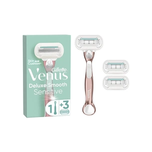 Бритва Gillette Venus Extra Smooth Sensitive RoseGold з 3 змінними картриджами (7702018609994) изображение 1