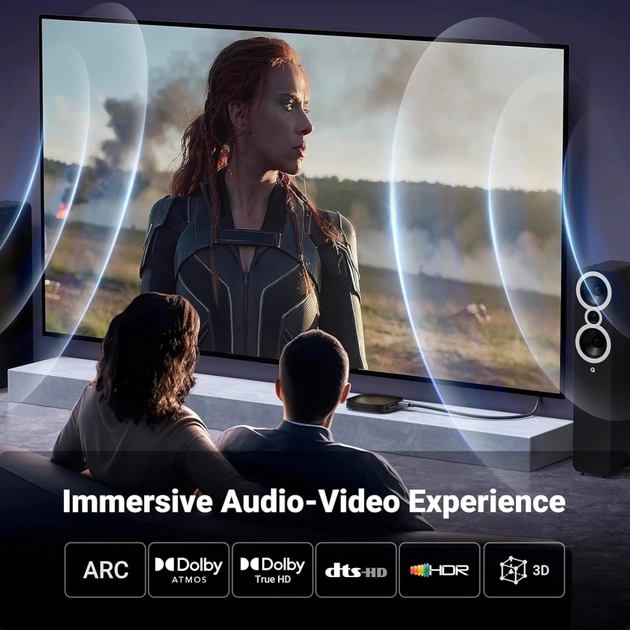 Кабель мультимедійний HDMI M to HDMI M 1.0m V2.0 4K60Hz HD153 black Ugreen (25297) - зображення 4