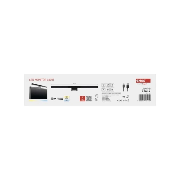 Настільна лампа EMOS на монітор 200Lm 5.6W (Z7617) - зображення 6
