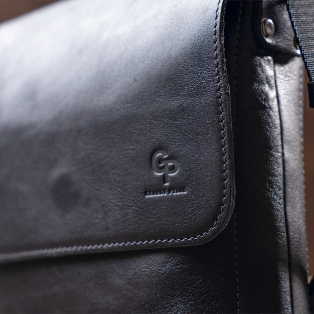 Сумка Grande Pelle У гладкій шкірі Чорна (11333) - зображення 11
