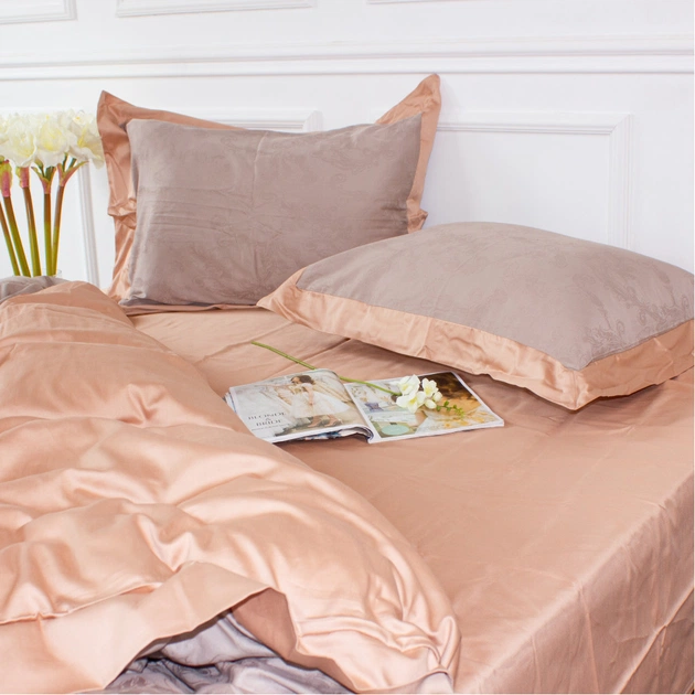 Постельное белье MirSon Satin Жаккард Golden wheat 175х210 (2200005395523) - изображение 7