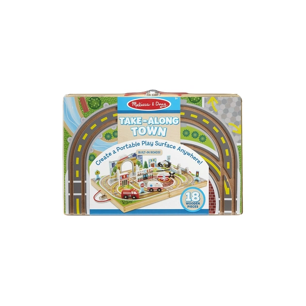 Ігровий набір Melissa&Doug дерев'яний футляр "Місто" (MD30141) - зображення 1