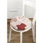 Подушка на стілець Прованс Печворк бордо Господиня D-40 см (4823093451223) - зменшене зображення 4