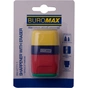 Точилка Buromax RUBBER TOUCH /large, container, eraser (BM.4771-1) - зменшене зображення 2