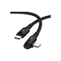 Дата кабель USB-C to USB-C 3.0m 100W 90° corner black Essager (EXCTT1-CGWTC01) - зменшене зображення 1