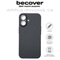 Чохол до мобільного телефона BeCover Carbonite Case (MagSafe) для Apple iPhone 16 Black (712067) - зменшене зображення 5